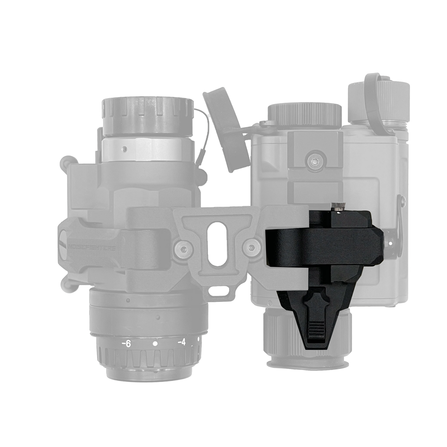 Polymer QD Adapter for mounting RH25, PFalcon640 and NOX-18 to Panobridge Mk3