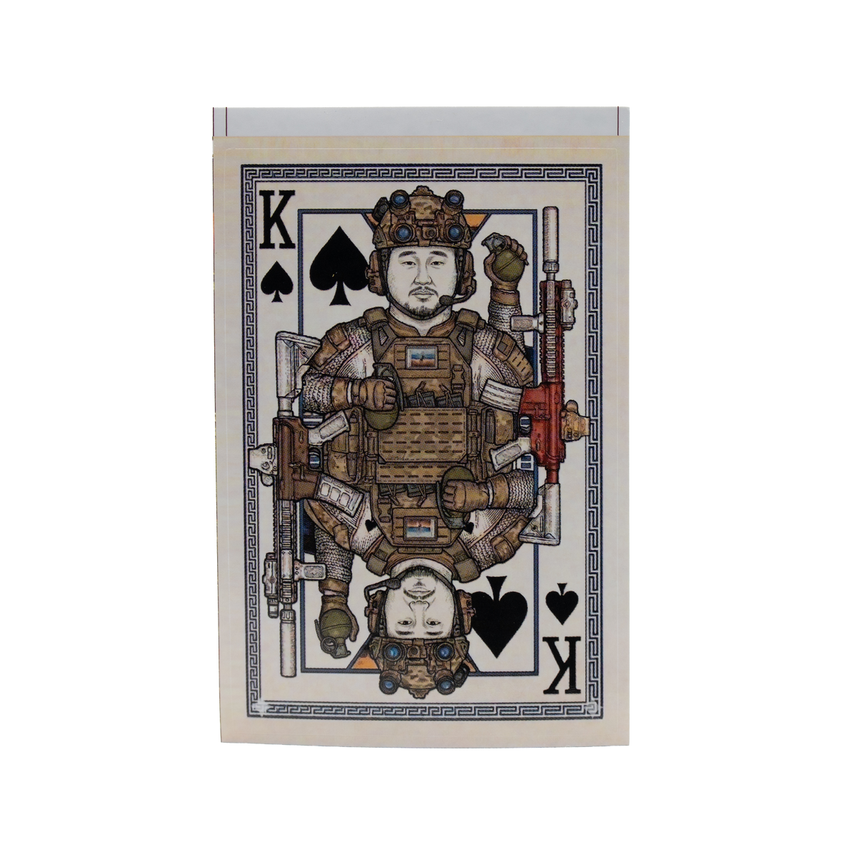 Tactical Spade of King Stickers