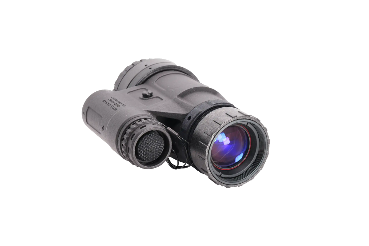 "Nocturn Industries lightweight night vision monocular compatible with PVS-14 optics and Daisho bridge