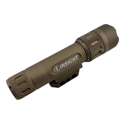 Night Raider WMX200 tactical weapon light in tan aluminum with white light and IR illuminator.