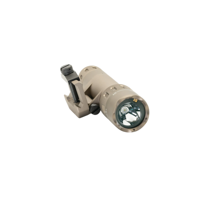 Night Raider WMX200 tactical weapon light in tan aluminum with IR illuminator and Picatinny mount.